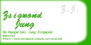 zsigmond jung business card